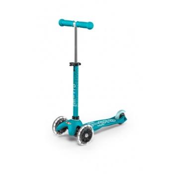 Micro Mini Deluxe LED tõukeratas, aqua