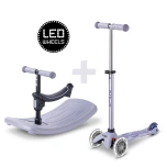 Micro Mini Deluxe Rock & Go LED tõukeratas, lavendel
