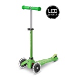 Micro Mini Deluxe LED tõukeratas, roheline