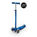 Micro Maxi Deluxe LED tõukeratas, sinine (navy)