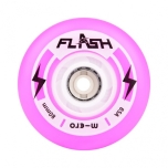 Micro Flash LED tuledega lillad rulluisurattad (4tk-80mm)